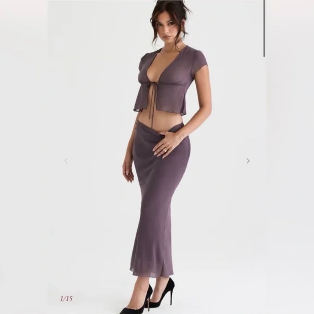 House of CB Sheer Set Purple (Size S/M)